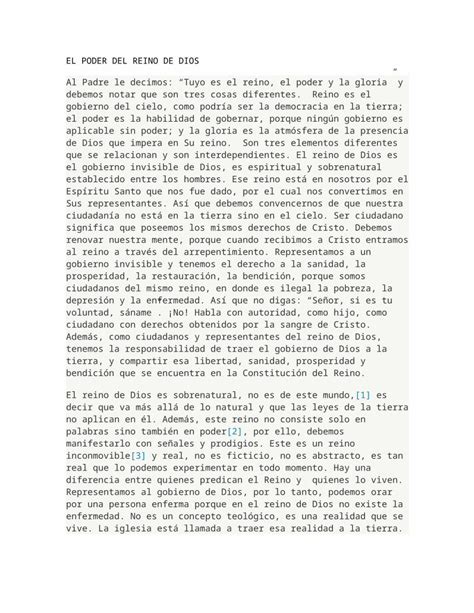 Docx El Poder Del Reino De Dios Dokumen Tips