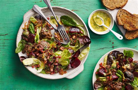 Warm Chicken Liver And Beetroot Salad Recipe Salad Recipes Tesco