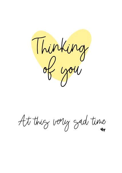 Thinking Of You Sympathy Card 1001 Thortful