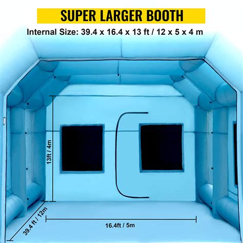 Buy Happybuy Inflatable Paint Booth 39 4x16 4x13ft With 2 Blowers