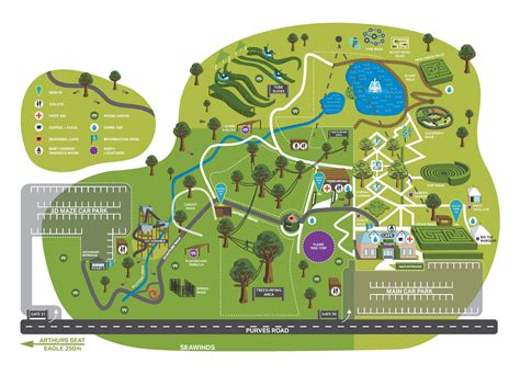 Park Map Enchanted Adventure Illustrated Map Of All Activities