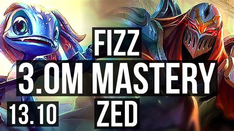 Fizz Vs Zed Mid M Mastery Solo Kills Legendary Games