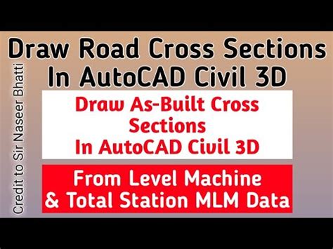 How To Draw Road Cross Section In Civil 3D Draw As Built Road Cross