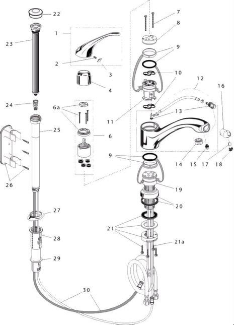 Kitchen Mixer Tap Parts Diagram