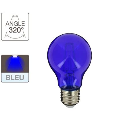 RFDEB ampoule LED A60 culot E27 éclairage bleu