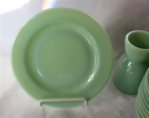 Vintage Fire King Jadeite Restaurant Ware Bread / Dessert