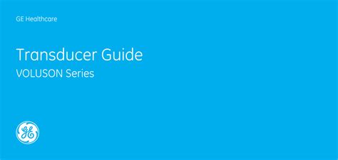 Solution Ge Voluson Transducer Guide Studypool