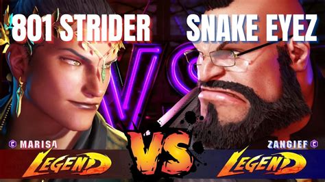 SF6 801 STRIDER Marisa VS SNAKE EYEZ Zangief STREET FIGHTER 6