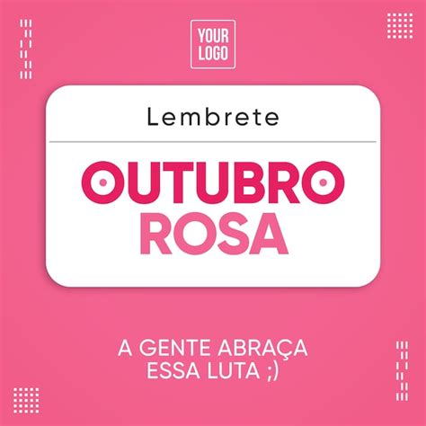 Rede Social Feed Lembrete Da Campanha Outubro Rosa No Brasil Psd Grátis