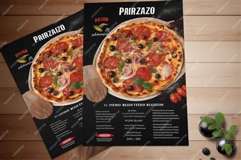 Premium Photo Italian Food Flyer Template