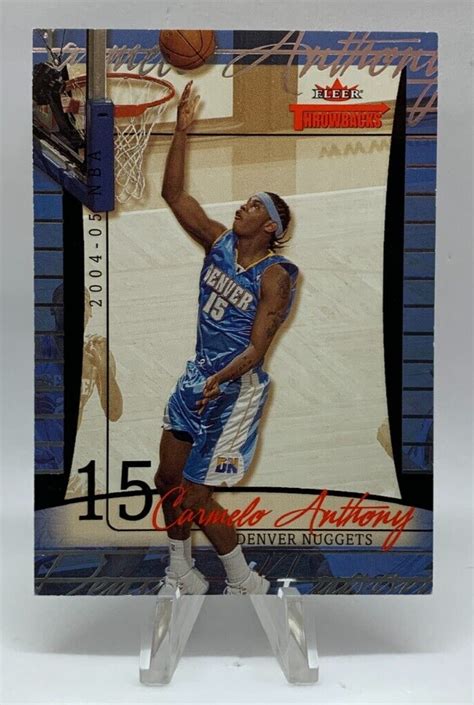 2004 05 Fleer Throwbacks Silver Carmelo Anthony 55 080 100 Denver