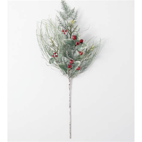 The Holiday Aisle Iced Pine Berry Mixed Spray Wayfair