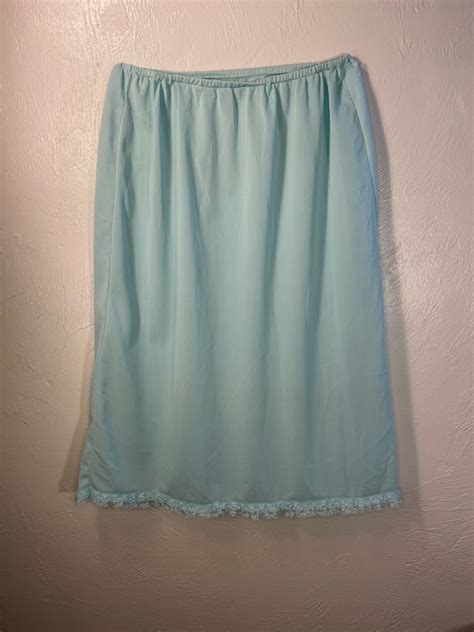 Light Blue Kayser Slip With Poodle Embroidery Gem