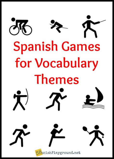 Spanish Vocabulary Games for Themes - Spanish Playground