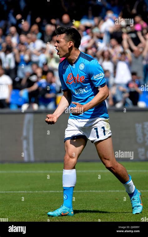 Hirving Lozano Of Ssc Napoli Scores Hi Res Stock Photography And Images