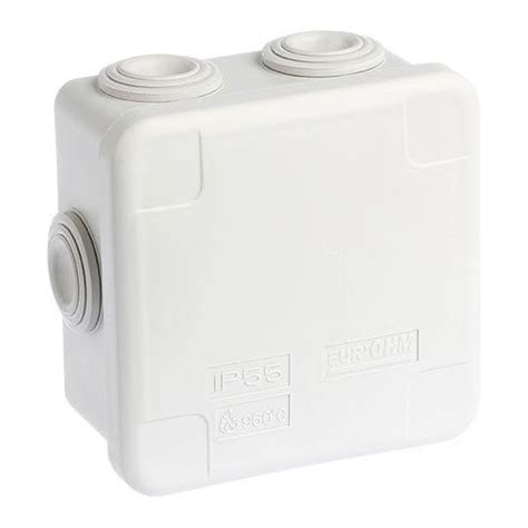 Eur Ohm 50003 Boîte de dérivation étanche IP55 Sum Ohm 80 x 80 x 45