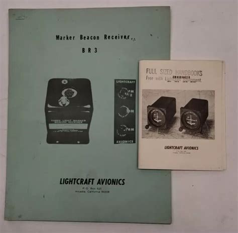 2 Lightcraft Items Br 3 Marker Beacon Receiver Omniranger Handbook