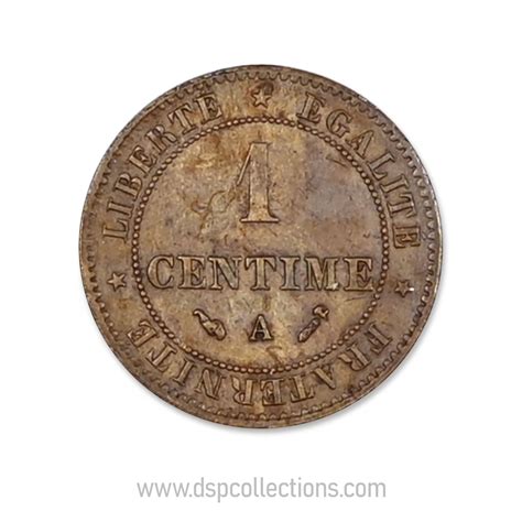 FRANCE pièce de 1 Centime Cérès 1895 A Paris