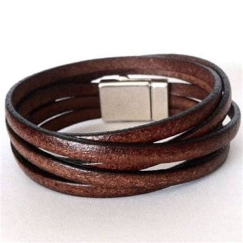 Leather Wrap Cuff Etsy