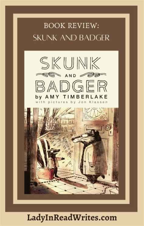 Skunk And Badger Blog Tour And Book Review Jon Klassen Blog Tour Books