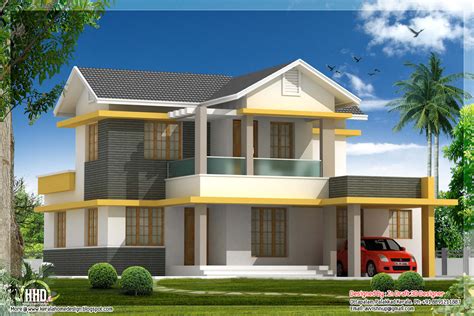 Beautiful Bedroom House Elevation In Sq Feet Kerala Home