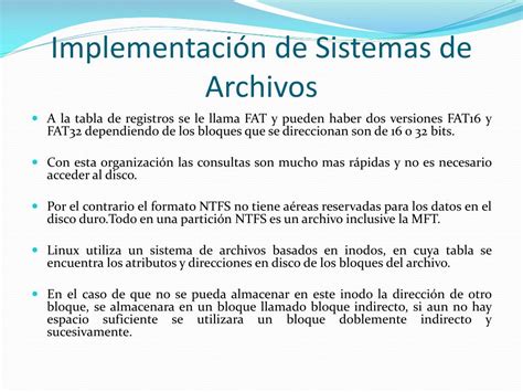 Ppt Los Sistemas De Archivos Powerpoint Presentation Free Download