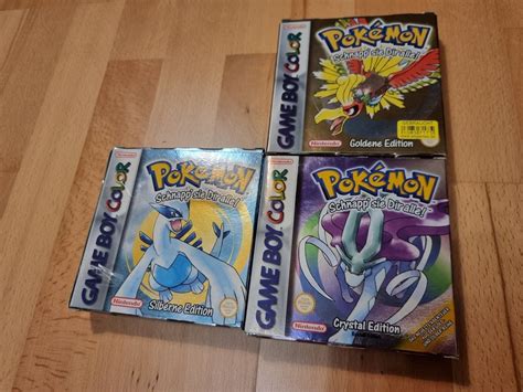 Pokemon Gold Silber Kristall Editionen Mit Ovp Kaufen Auf Ricardo