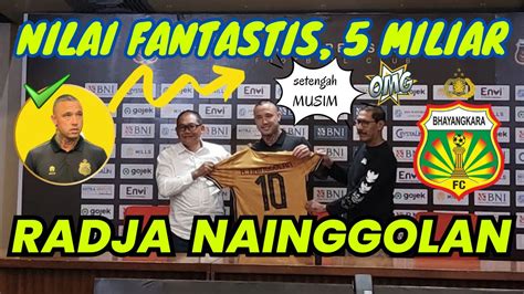 Resmi Radja Nainggolan Diperkenalkan Sebagai Pemain Bhayangkara Fc