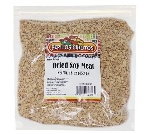 TOLUCA FOODS INC > Other Items > Pepitos Chilitos Dried Soy Meat 1lb Bag