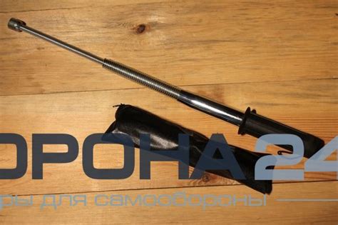 Пружинная телескопическая дубинка 47 см (серебристая): купить, цена ...