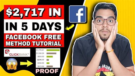 2 717 In 5 Days On ClickBank FaceBook Organic Free Method