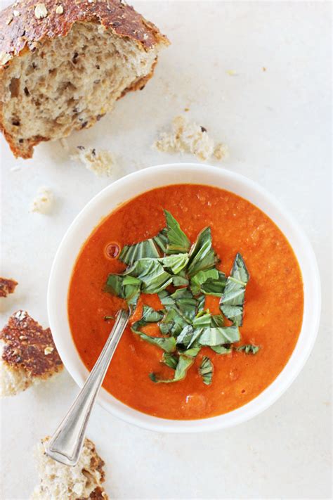 Roasted Cherry Tomato Soup Cook Nourish Bliss