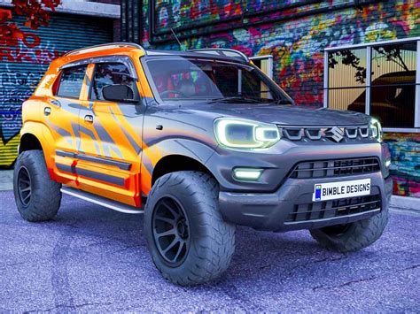 Maruti S Presso Modified As A Proper SUV Render With Off Road