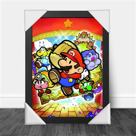 Quadro Decorativo A Super Mario Paper Elo Produtos Especiais