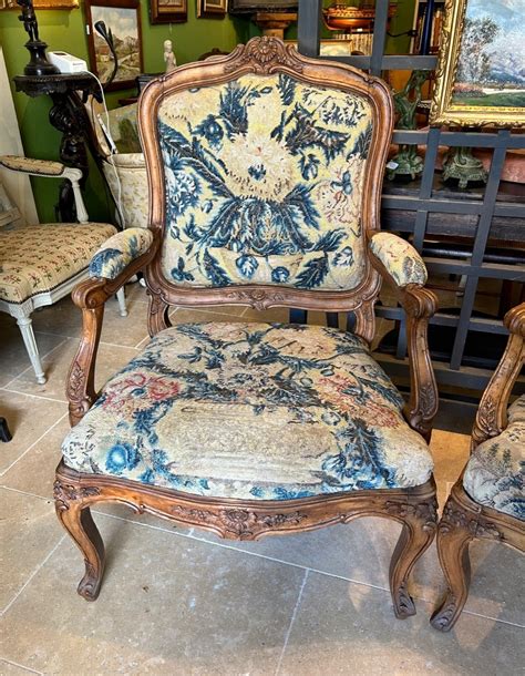 Proantic Paire De Fauteuils Louis Xv Ch Ssis