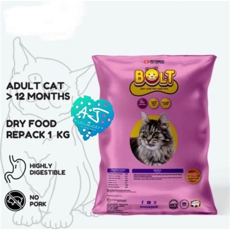 Jual Bolt Salmon 1kg Makanan Kucing Repack Shopee Indonesia