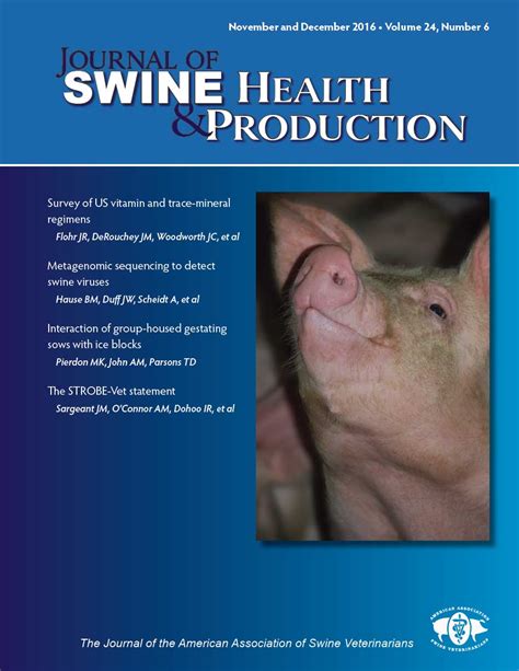 Journal Of Swine Health And Production