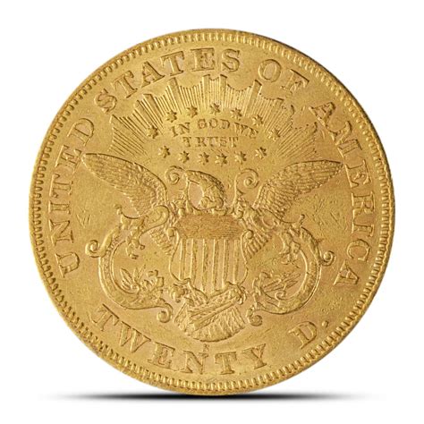 Pre-33 $20 Liberty Double Eagle Gold Coin Type 2 AU - Provident Metals™