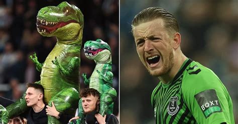 Newcastle Fans Mock Everton Goalkeeper Jordan Pickford With Inflatable