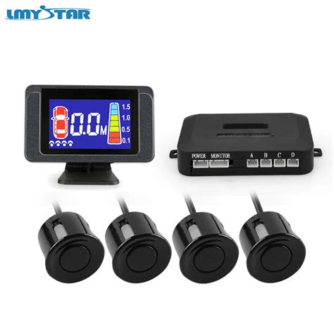 LMYSTAR Car Parktronic Parking Sensor System LCD Display 4 Sensors