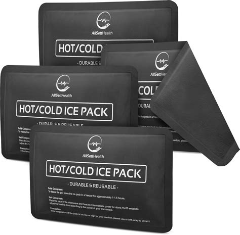 4 Pack Reusable Ice Packs For Injuries Soft Ice Pack With