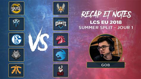 Lcs Eu Summer Split R Cap Et Notes Jour Millenium