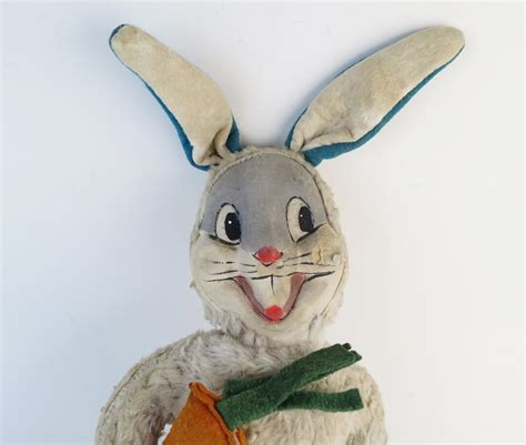 1940s Bugs Bunny Doll With Carrot by M&H Novelty Corp. 17 Inches Tall ...