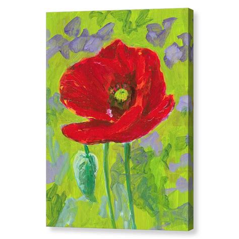 Poppy Canvas Art | Poppy Flower Canvas Print - Tina Lewis Art