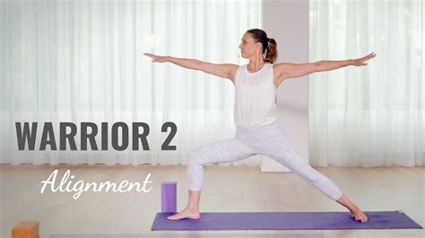 Warrior 2 Yoga Pose How To Do Virabhadrasana 2 With Barbra Noh YouTube