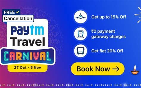 Paytm Travel Carnival Sale starts; offers up to 15% off on flight ...