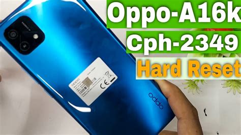 How To Reset Oppo A K Oppo A K Cph Hard Reset And Password