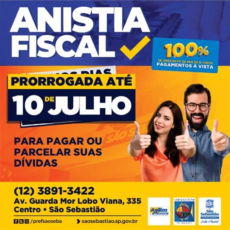 Campanha De Anistia Fiscal De S O Sebasti O Tem Quase Mil