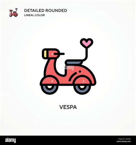 Icono Vespa Vector Conceptos Modernos De Ilustraci N Vectorial F Cil