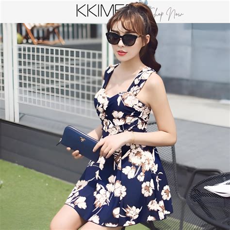 現貨M 6XL必敗傘裙美背款顯瘦 平口褲SB57泳衣泳裝連身比基尼 遊泳衣 bikini 超大尺 蝦皮購物